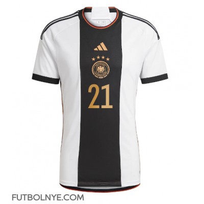 Camiseta Alemania Ilkay Gundogan #21 Primera Equipación Mundial 2022 manga corta
